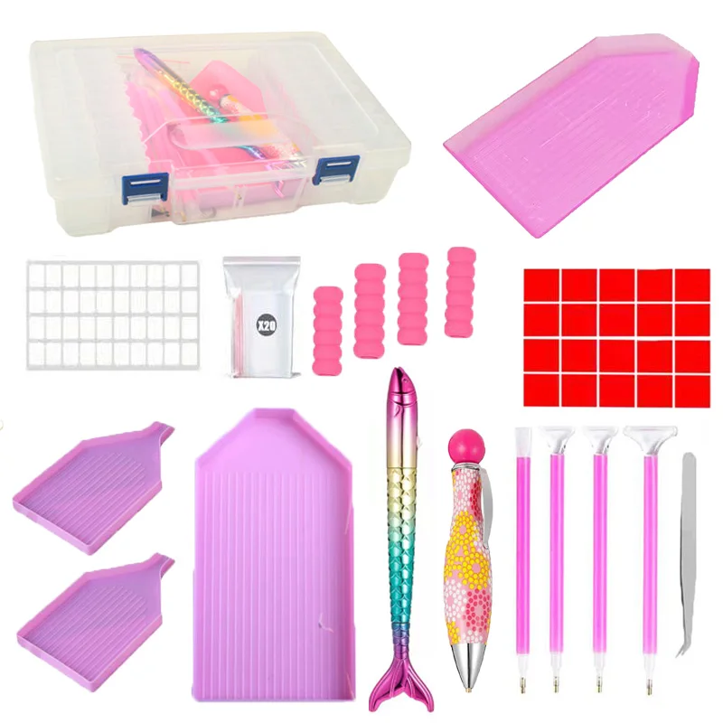 XKHT-C Diamond painting tools boxes of new heart shaped drill disc storage box glass rice bead box quick point drill set
XKHT-C Diamond painting tools boxes of new heart shaped drill disc storage box glass rice bead box quick point drill set