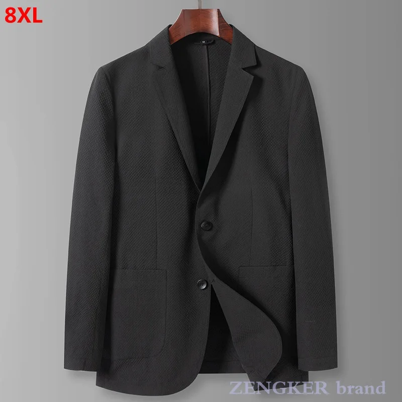 Large size business suit men's loose single western jacket plus size spring and autumn thin Blazers 7XL 8XL 6XL 5XL black blazer
Large size business suit men's loose single western jacket plus size spring and autumn thin Blazers 7XL 8XL 6XL 5XL black blazer