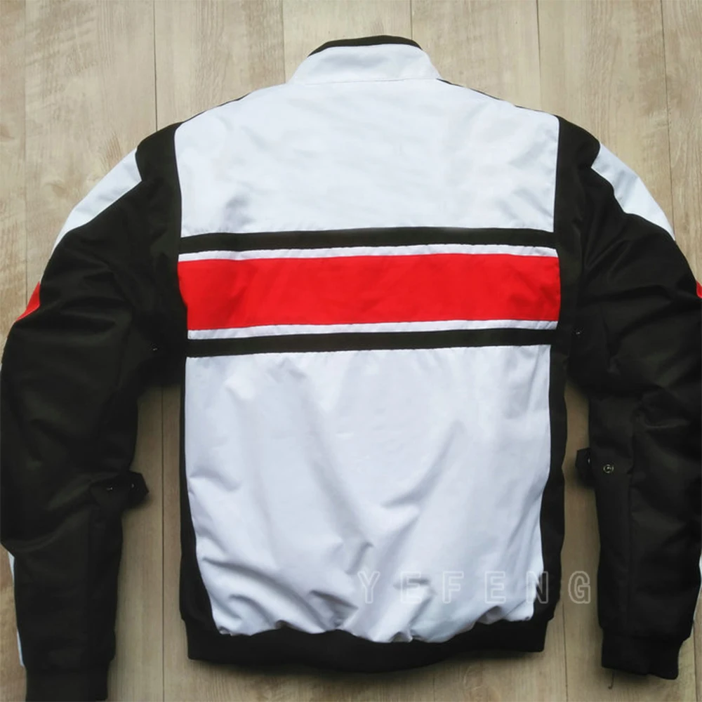 Yellow White Motorcycle Riding Jacket Racing Team Motorcycle Cotton Liner Jacket with 5 Protective Gear
Yellow White Motorcycle Riding Jacket Racing Team Motorcycle Cotton Liner Jacket with 5 Protective Gear