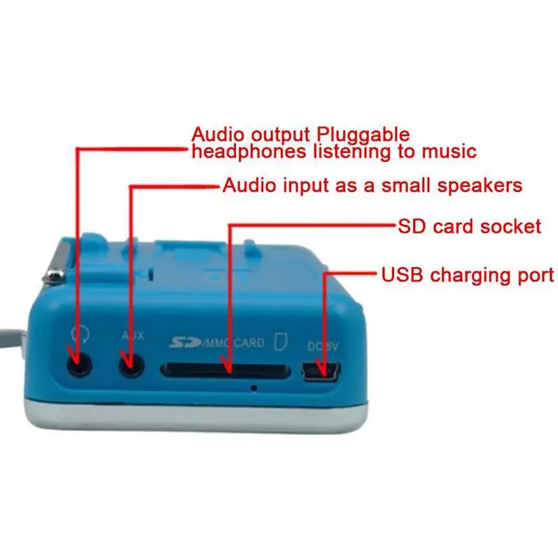 T-205 FM Radio Receiver Portable HiFi Card Speaker Digital MP3 Music Loudspeaker for Camping Hiking Outdoor Sports
T-205 FM Radio Receiver Portable HiFi Card Speaker Digital MP3 Music Loudspeaker for Camping Hiking Outdoor Sports