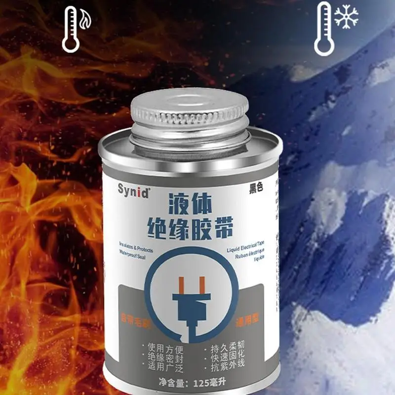 125ml Liquid Insulation Electrical Tape Insulating Waterproof Dry Fast Liquid Waterproof Tape Liquid Insulating Tape I9I8
125ml Liquid Insulation Electrical Tape Insulating Waterproof Dry Fast Liquid Waterproof Tape Liquid Insulating Tape I9I8