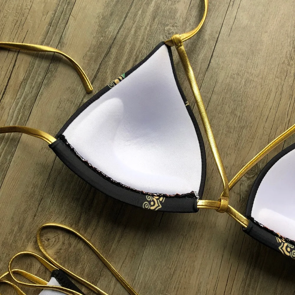 Sexy Thong Bikini Set Women Push Up Biquini Swimwear Vintage Floral Printed Swimsuit Brazilian Bikini 2019 Women Bathing Suits
Sexy Thong Bikini Set Women Push Up Biquini Swimwear Vintage Floral Printed Swimsuit Brazilian Bikini 2019 Women Bathing Suits