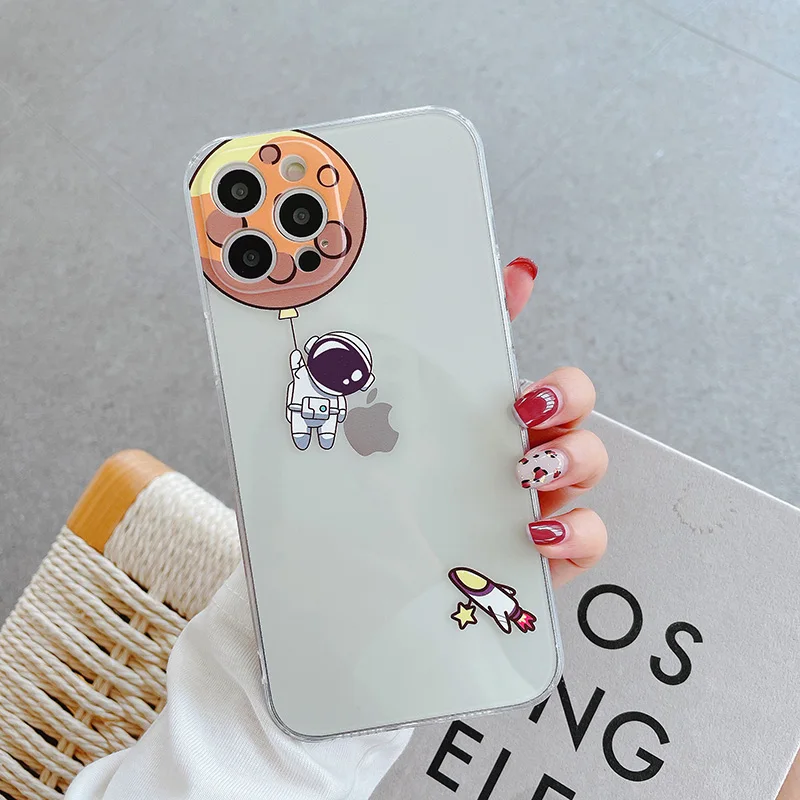 Cartoon Astronaut Planet Pattern Cute Cases For iPhone 12 11 Pro Max XR XS Max X 7 8 Plus 12 Mini Clear Soft TPU Phone cover
Cartoon Astronaut Planet Pattern Cute Cases For iPhone 12 11 Pro Max XR XS Max X 7 8 Plus 12 Mini Clear Soft TPU Phone cover