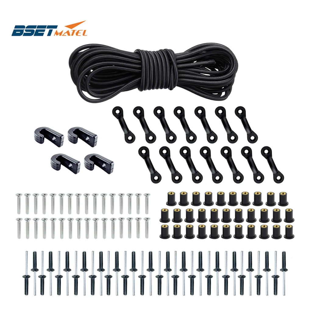 Kayak Expanded Deck Rigging Kit Elastic Rope Bungee Nylon C and J Buckle Tie Down DIY for Canoes Boat Marine Accessories
Kayak Expanded Deck Rigging Kit Elastic Rope Bungee Nylon C and J Buckle Tie Down DIY for Canoes Boat Marine Accessories