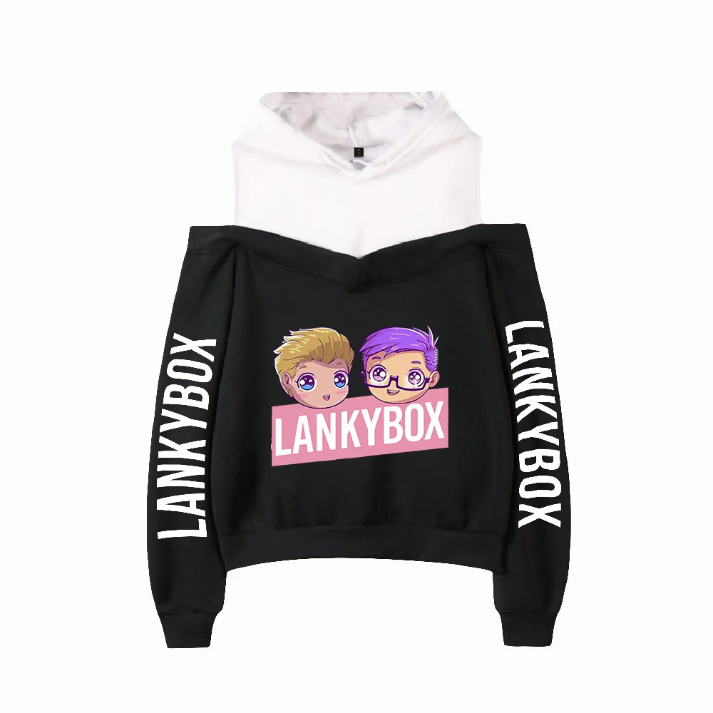 Толстовки Lankybox с открытыми плечами, Женская толстовка с длинным рукавом и капюшоном, модная повседневная Уличная одежда
Толстовки Lankybox с открытыми плечами, Женская толстовка с длинным рукавом и капюшоном, модная повседневная Уличная одежда