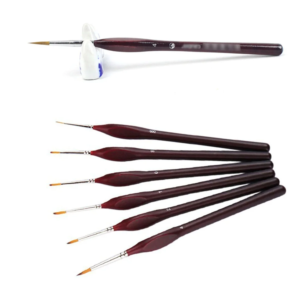 1 Set of 6pcs Professional Hand Drawing Pen Wolf Hair Tip Brushes Detailing Painting Drawing Brushes (Dark Red)
1 Set of 6pcs Professional Hand Drawing Pen Wolf Hair Tip Brushes Detailing Painting Drawing Brushes (Dark Red)