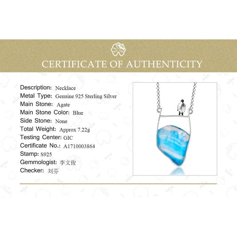 Real 925 Sterling Silver Natural Agate Gemstones Fine Jewelry Lovely Penguin Necklace With Pendant For Women Collier
Real 925 Sterling Silver Natural Agate Gemstones Fine Jewelry Lovely Penguin Necklace With Pendant For Women Collier