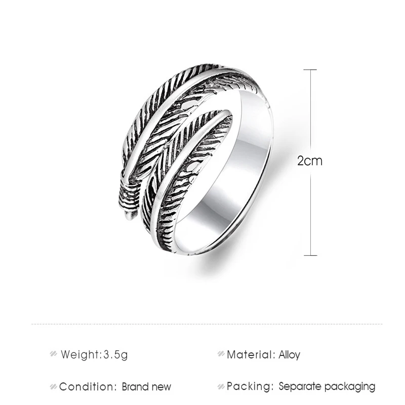 Minimalist Retro Silver Color Adjustable Opening Ring Creative Feather Butterfly Tree Branch Finger Ring For Women Charm Jewelry
Minimalist Retro Silver Color Adjustable Opening Ring Creative Feather Butterfly Tree Branch Finger Ring For Women Charm Jewelry