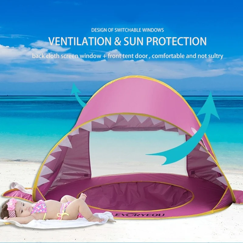 LEVORYEOU Baby Beach Tent UV-Protecting Sunshelter with a Pool Baby Kids Beach Tent Up Portable Pool Sun Shelter
LEVORYEOU Baby Beach Tent UV-Protecting Sunshelter with a Pool Baby Kids Beach Tent Up Portable Pool Sun Shelter