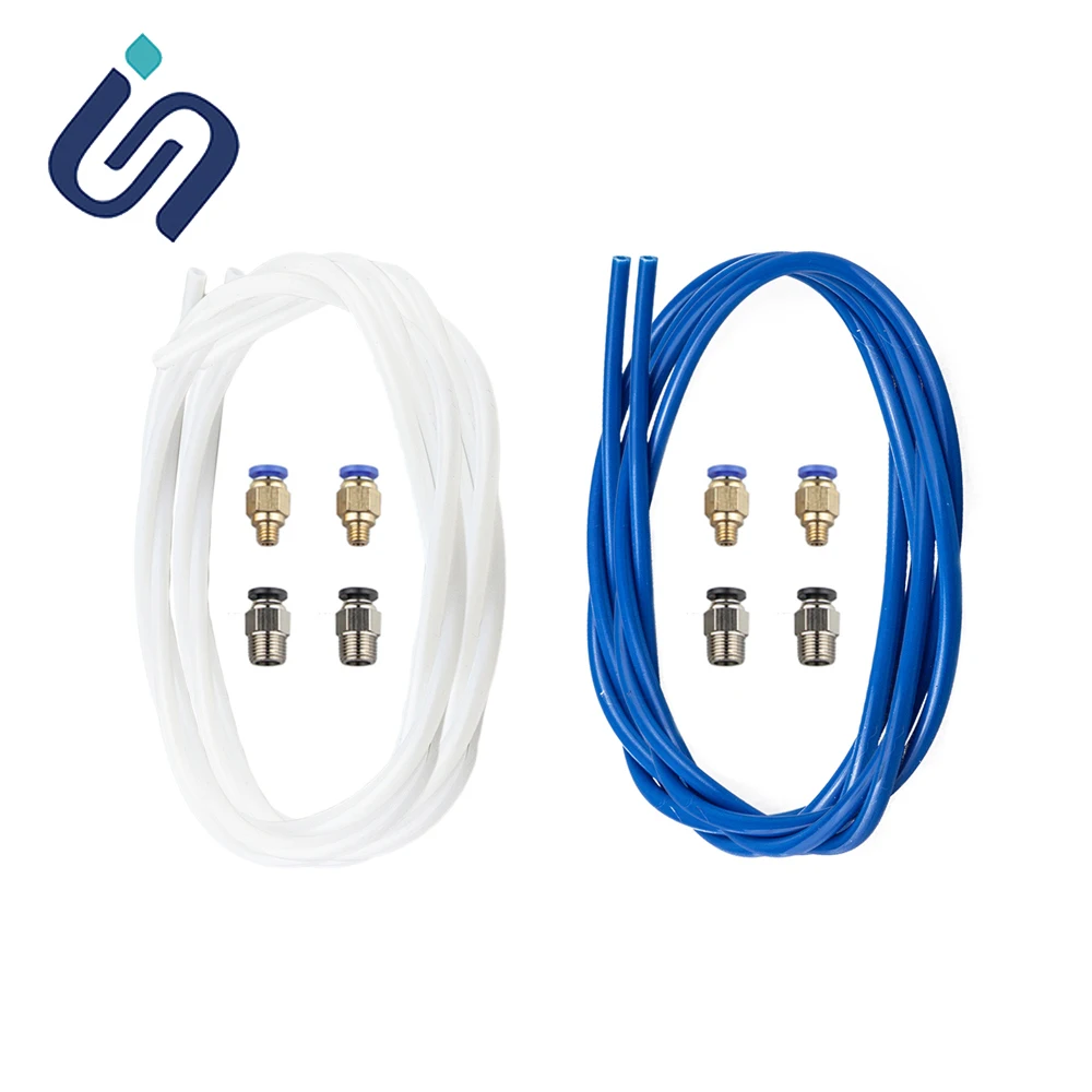 3D Printer PTFE Tube PC4-M6 and PCube4-M10 Fittings For ender 3 Upgrade Kit 3D Printer Parts 1.75mm Bowden Extruder
3D Printer PTFE Tube PC4-M6 and PCube4-M10 Fittings For ender 3 Upgrade Kit 3D Printer Parts 1.75mm Bowden Extruder
