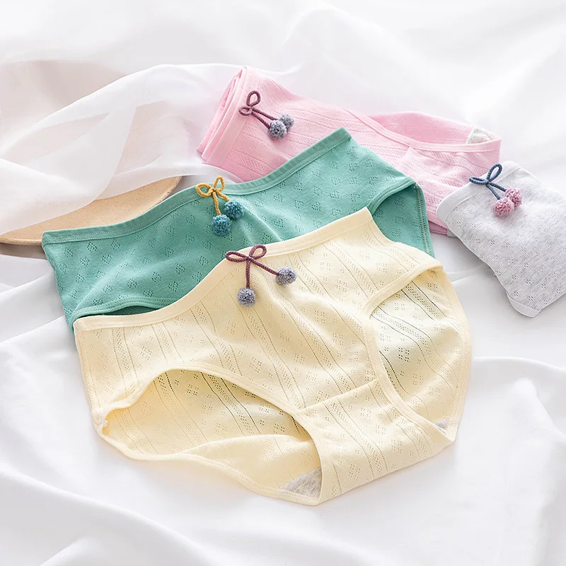 2021 New Female Breathable Underwear Cute Hair Ball Bow Underwear Women Simple Solid Color Underwear Underwear Women
2021 New Female Breathable Underwear Cute Hair Ball Bow Underwear Women Simple Solid Color Underwear Underwear Women