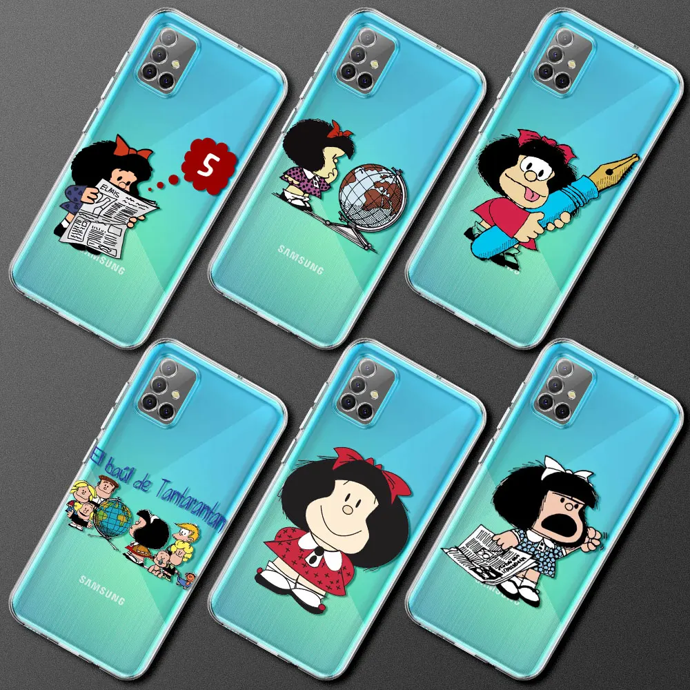 Clear Phone Case for Samsung Galaxy A51 A71 A32 5G A52 A41 A12 A72 Soft Coques A11 M31 M51 Cover Funda Cutes Cartoon Mafaldas
Clear Phone Case for Samsung Galaxy A51 A71 A32 5G A52 A41 A12 A72 Soft Coques A11 M31 M51 Cover Funda Cutes Cartoon Mafaldas