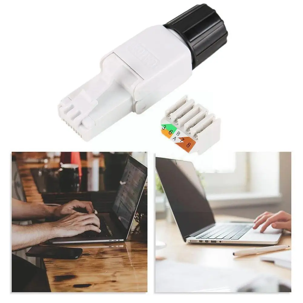 Cat6A Connectors Tool-Free Reusable Ethernet Termination Plugs For 23AWG SFTP UTP Cable, Easy Internet Plug G6Z5
Cat6A Connectors Tool-Free Reusable Ethernet Termination Plugs For 23AWG SFTP UTP Cable, Easy Internet Plug G6Z5