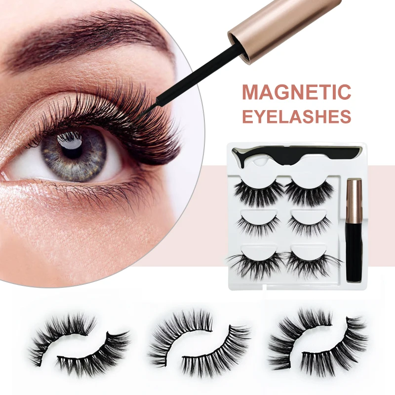 Magnetic Eyelashes With 5 magnetic lashes Set Long 3D Mink lashes Magnetic Eyeliner Waterproof magnetique Natural False eyelash
Magnetic Eyelashes With 5 magnetic lashes Set Long 3D Mink lashes Magnetic Eyeliner Waterproof magnetique Natural False eyelash