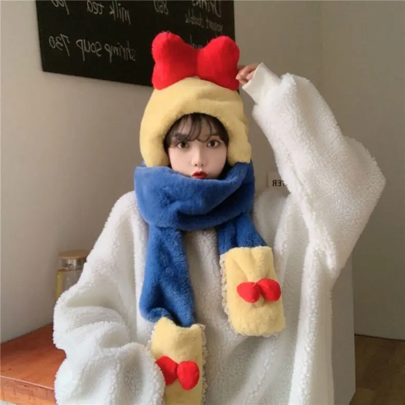 Disney Cartoon Snow White Cute Bow Hat Scarf Scarf Gloves One-piece Three-piece Plush Sweet Beauty Winter Warmth Thickening
Disney Cartoon Snow White Cute Bow Hat Scarf Scarf Gloves One-piece Three-piece Plush Sweet Beauty Winter Warmth Thickening