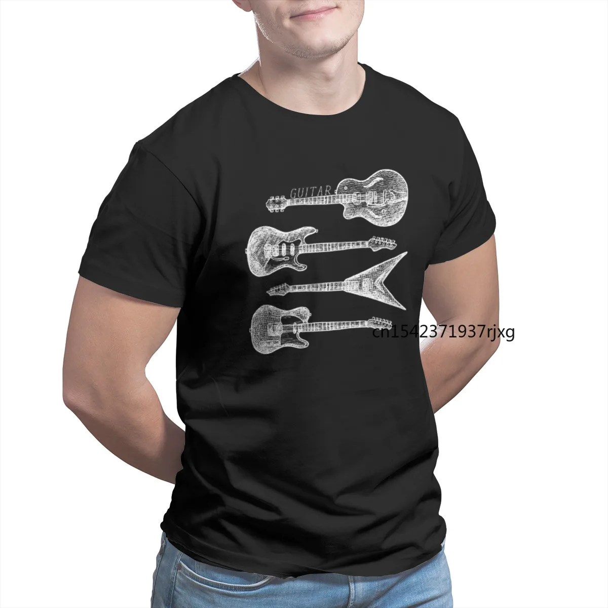 Men Guitar Music Guitar Print Anime Classic Tees Four Seasons Short-sleeved Casual Everyday
Men Guitar Music Guitar Print Anime Classic Tees Four Seasons Short-sleeved Casual Everyday