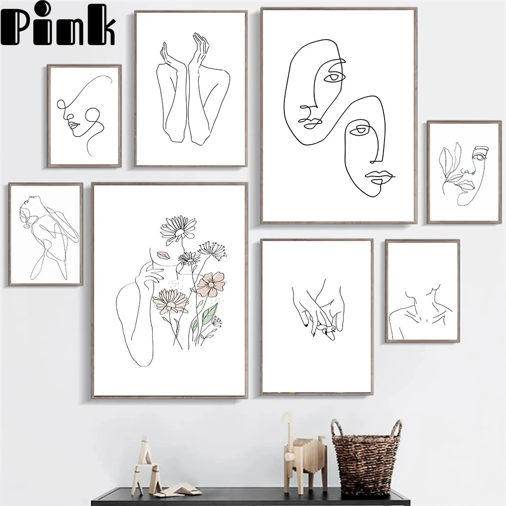 Line Draw Face Canvas Posters Nordic Style Print Scandinavian Flower Wall Art Painting Decor Pictures Minimalist Home Decoration
Line Draw Face Canvas Posters Nordic Style Print Scandinavian Flower Wall Art Painting Decor Pictures Minimalist Home Decoration