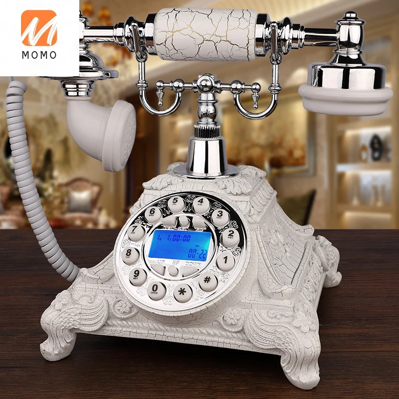 Antique Telephone European-Style Retro Old-Fashioned Rotating European-Style Pastoral Household Wireless Card-Inserting
Antique Telephone European-Style Retro Old-Fashioned Rotating European-Style Pastoral Household Wireless Card-Inserting