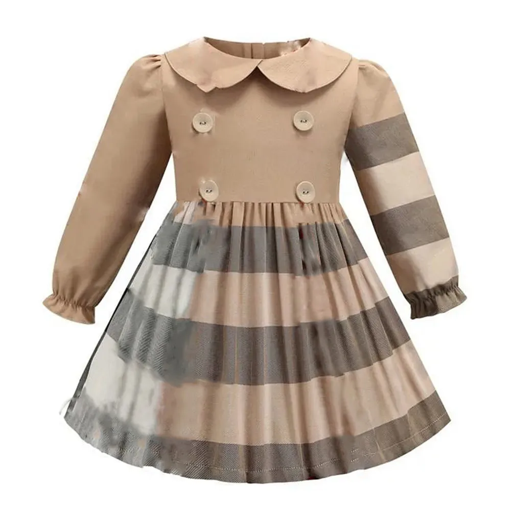 Luxury Brands Dresses for Baby Girls Spring Long Sleeve Princess Checkered Dress for Kids Wholesales Children Boutique Clothes
Luxury Brands Dresses for Baby Girls Spring Long Sleeve Princess Checkered Dress for Kids Wholesales Children Boutique Clothes