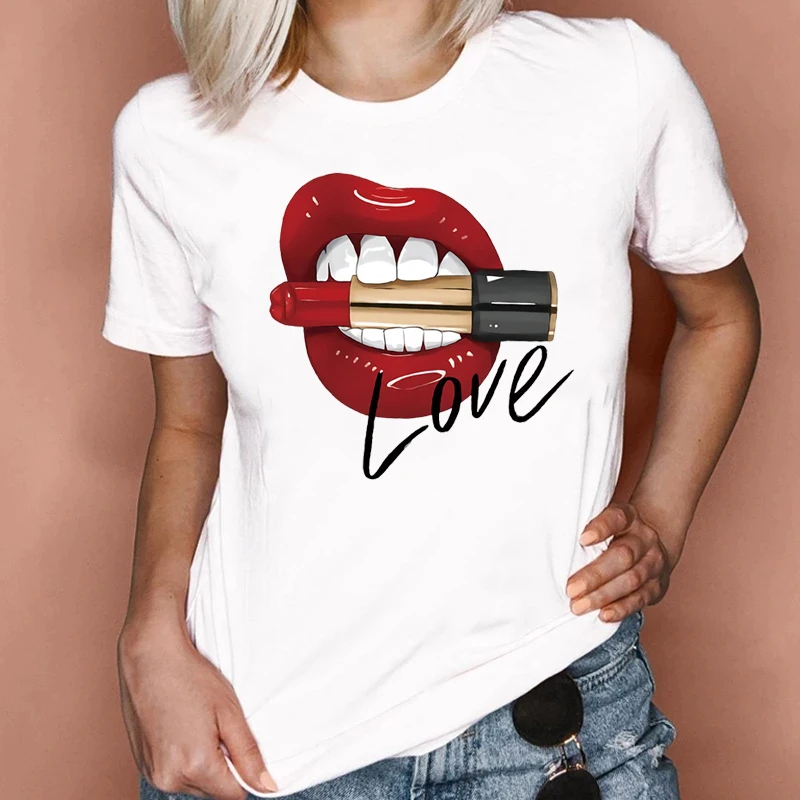 Sexy Red Lips T-Shirt Women Summer Funny Clothes Aesthetic Tshirt Casual Harajuku Short Sleeve Basic Tees Shirt Oversize T-shirt
Sexy Red Lips T-Shirt Women Summer Funny Clothes Aesthetic Tshirt Casual Harajuku Short Sleeve Basic Tees Shirt Oversize T-shirt