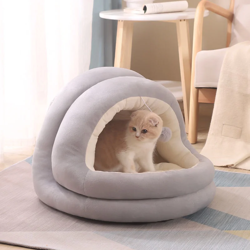 Cat Bed Warm Pet Lounger Cushion Cat House With Ball Tent Cave Basket Very Soft Cozy Kitten Small Dog Mat Bag Washable Beds CW52
Cat Bed Warm Pet Lounger Cushion Cat House With Ball Tent Cave Basket Very Soft Cozy Kitten Small Dog Mat Bag Washable Beds CW52