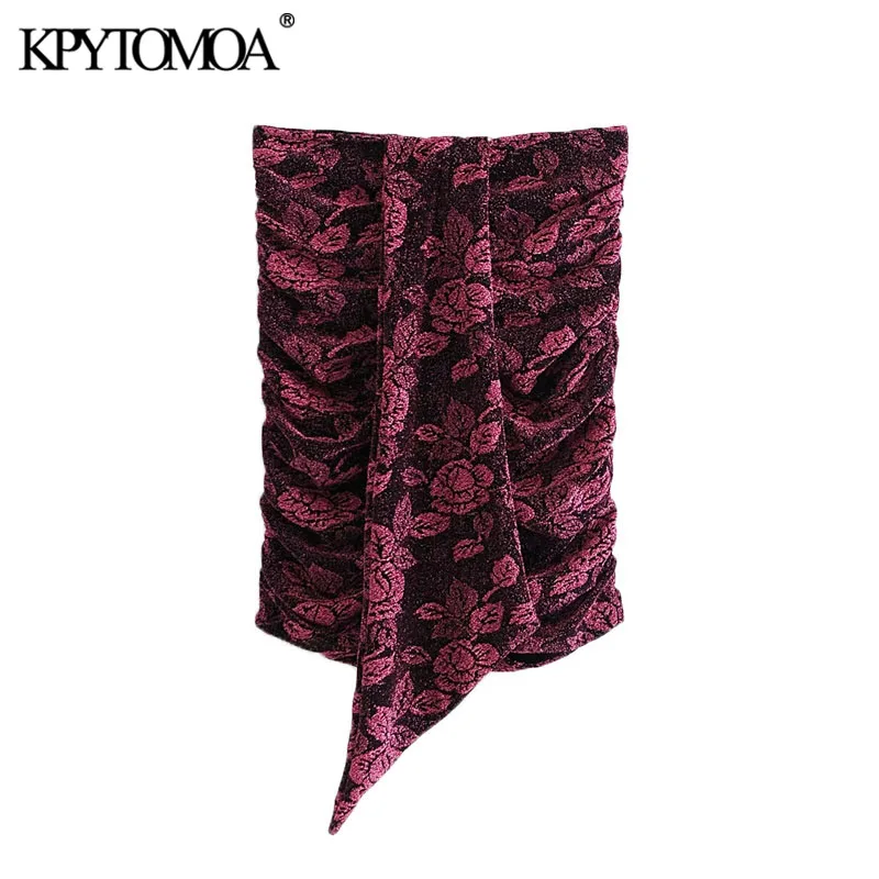 KPYTOMOA Women 2021 Chic Fashion With Knot Floral Print Velvet Mini Skirts Vintage High Neck Back Zipper Female Skirts Mujer 
KPYTOMOA Women 2021 Chic Fashion With Knot Floral Print Velvet Mini Skirts Vintage High Neck Back Zipper Female Skirts Mujer