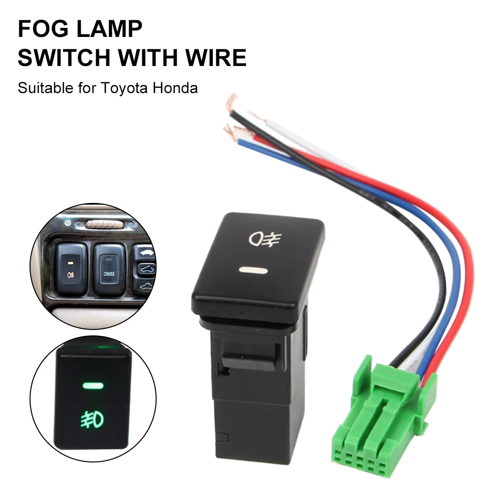 New Top Auto Car Fog Ligh Switch 12V 4-Pin Push Button ON/OFFSwitch w/ LED Backlit for Camry Corolla Ralink Chihyun Land Cruiser
New Top Auto Car Fog Ligh Switch 12V 4-Pin Push Button ON/OFFSwitch w/ LED Backlit for Camry Corolla Ralink Chihyun Land Cruiser