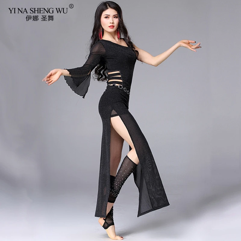 Belly Dance Dress Women Belly Indian Dance Two Sides Slits Skirts Suit Girls Sexy Perspective Dancewear Competition Practice Set
Belly Dance Dress Women Belly Indian Dance Two Sides Slits Skirts Suit Girls Sexy Perspective Dancewear Competition Practice Set