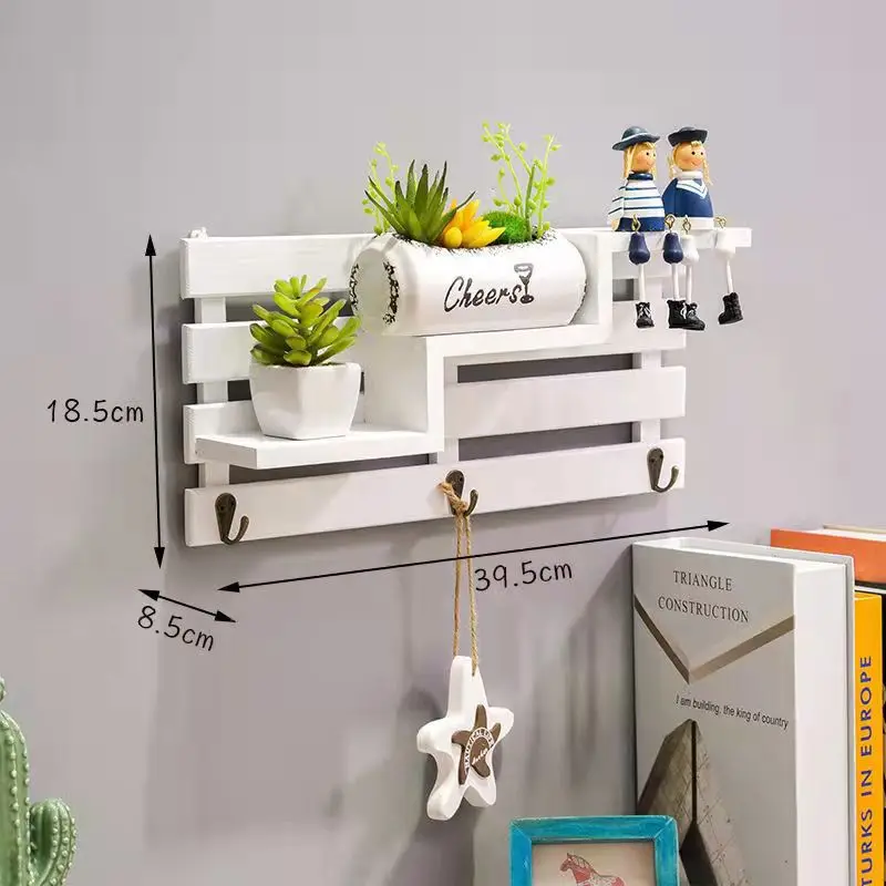 Creative Wooden Key Rack Wall Without Punching Shelf Shop Door Back Wall Hanging Decoration Key Hook Multi-purpose Racks
Creative Wooden Key Rack Wall Without Punching Shelf Shop Door Back Wall Hanging Decoration Key Hook Multi-purpose Racks