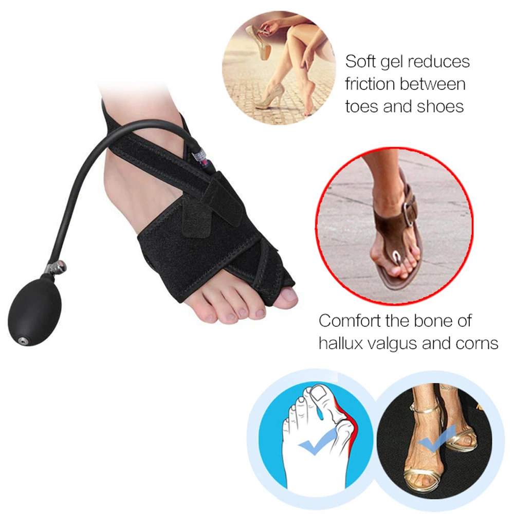 1Pair Bunion Corrector Inflated Soft Hallux Valgus Protector Guard Toe Separator Orthopedic Protector Hammer Toe Straightener
1Pair Bunion Corrector Inflated Soft Hallux Valgus Protector Guard Toe Separator Orthopedic Protector Hammer Toe Straightener