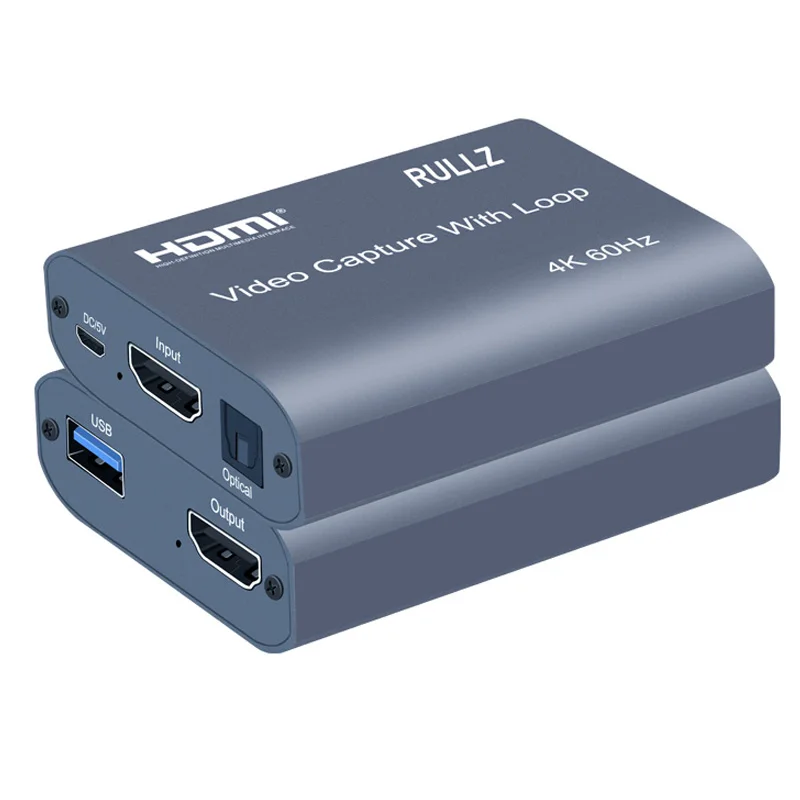 4K 60 Гц Входная карта захвата с разъемом HDMI 1080p устройство для записи игр USB 3 0 2