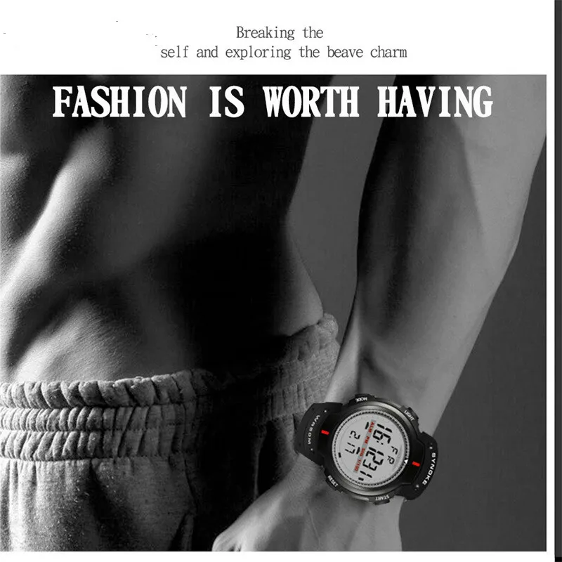Saati Watches Men 30M Waterproof Electronic LED Digital Outdoor Mens Sports Wrist Watches Stopwatch Relojes Hombre
Saati Watches Men 30M Waterproof Electronic LED Digital Outdoor Mens Sports Wrist Watches Stopwatch Relojes Hombre