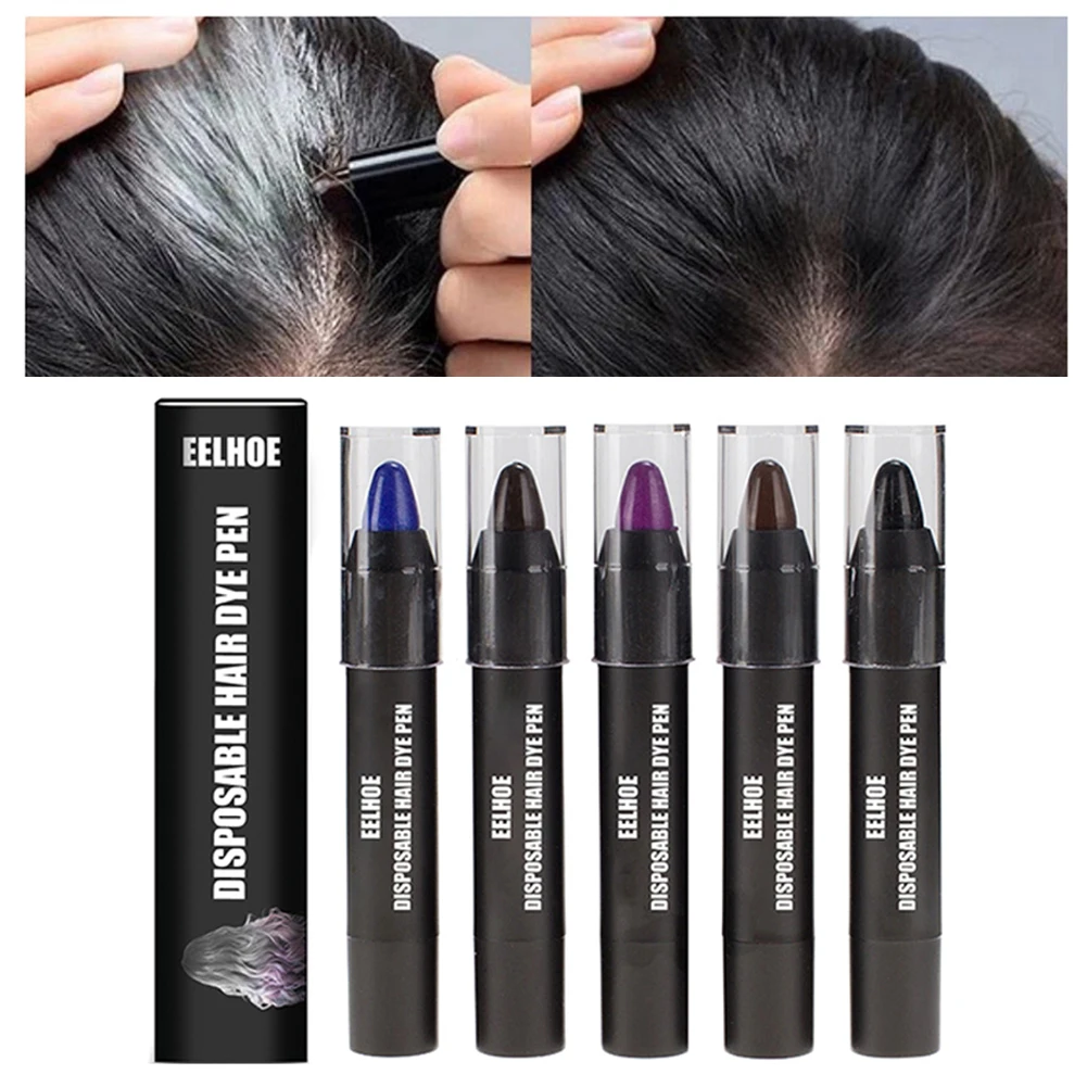 5 colors One-Time Hair dye Instant Gray Root Coverage Hair Color Cream Stick Temporary Cover Up White Hair Colour Dye 3.5g
5 colors One-Time Hair dye Instant Gray Root Coverage Hair Color Cream Stick Temporary Cover Up White Hair Colour Dye 3.5g