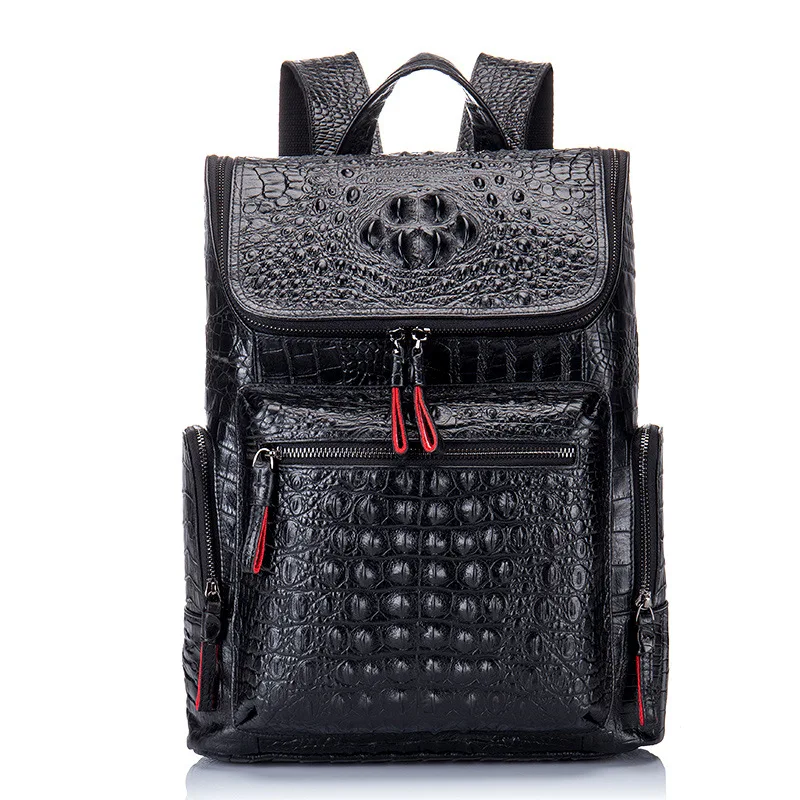 Men's Backpack Crocodile Pattern Schoolbag Business Commuter Genuine Leather Backpack Fashion Travel Rucksack Men Mochila Hombre
Men's Backpack Crocodile Pattern Schoolbag Business Commuter Genuine Leather Backpack Fashion Travel Rucksack Men Mochila Hombre