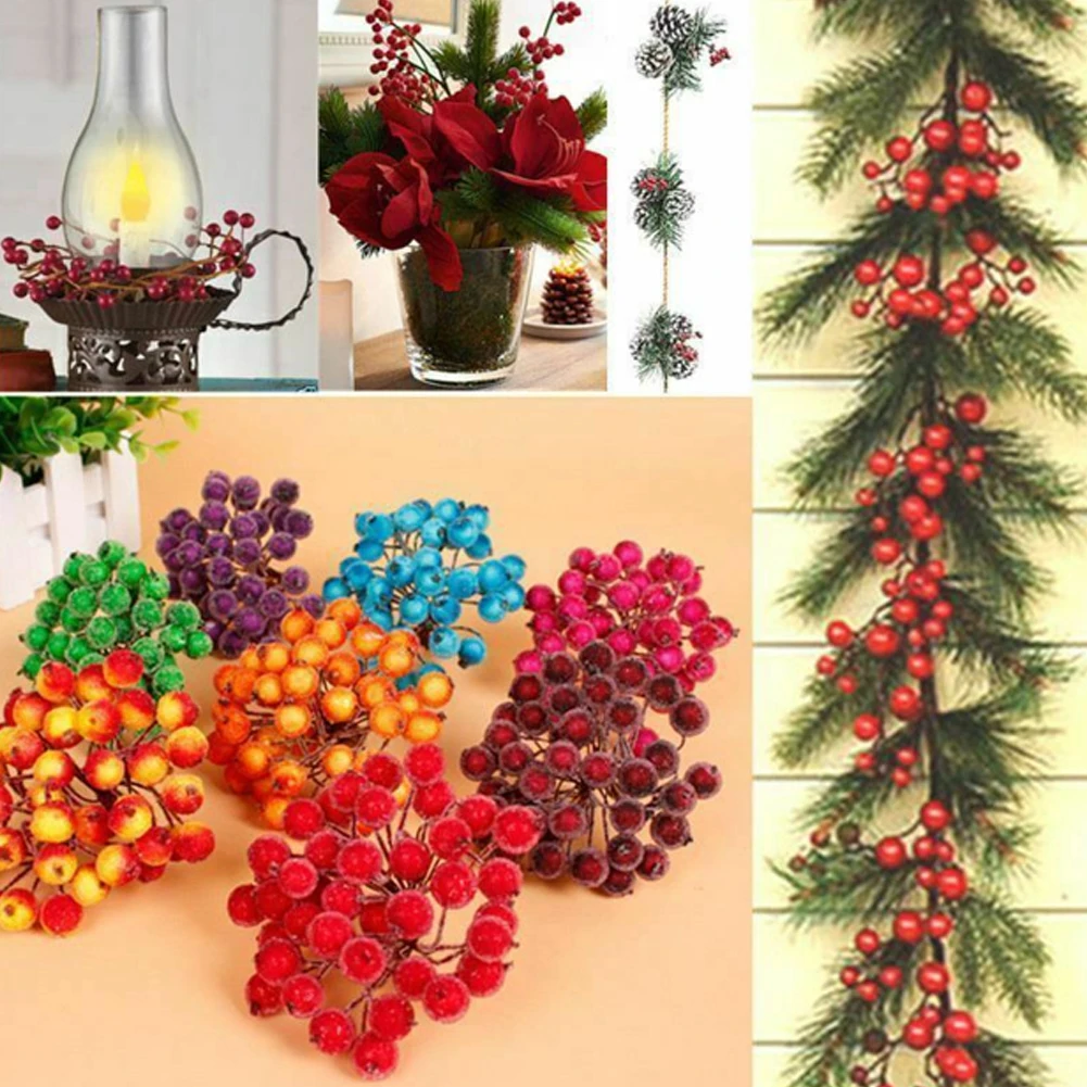 40Pcs Artificial Flower Red Christmas Cherry Stamen Simulation Of Small Berries Pomegranate Fruit Berries Wedding Decoration
40Pcs Artificial Flower Red Christmas Cherry Stamen Simulation Of Small Berries Pomegranate Fruit Berries Wedding Decoration