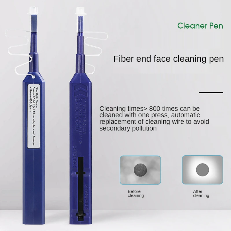 2PCS LC Optical fiber clean pen One-press fiber cleaner Fiber end cleaning Pen cleaner 1.25mm wholesale
2PCS LC Optical fiber clean pen One-press fiber cleaner Fiber end cleaning Pen cleaner 1.25mm wholesale