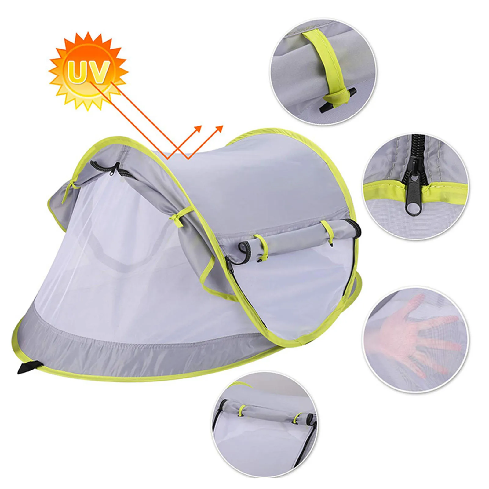 Pop up Baby Beach Tent UPF 50+ Sun Shelter Tents for Infants with Pool Kid Outdoor Camping Sunshade Beach
Pop up Baby Beach Tent UPF 50+ Sun Shelter Tents for Infants with Pool Kid Outdoor Camping Sunshade Beach