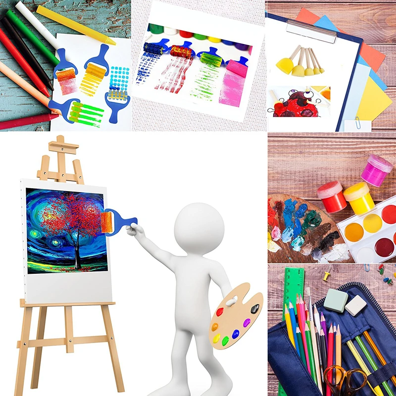 39Pcs/set Sponge Painting Brushes Children Painting Brush Kids DIY Graffiti Drawing Toys Kindergarten Early Educational Toys
39Pcs/set Sponge Painting Brushes Children Painting Brush Kids DIY Graffiti Drawing Toys Kindergarten Early Educational Toys