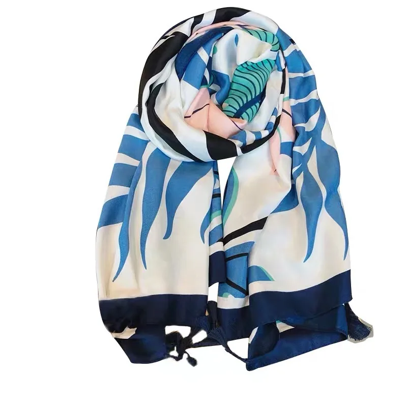 Shawls summer versatile silk scarf printing spring and autumn thin shawl Bib female scarf long beach towel desert sun protection
Shawls summer versatile silk scarf printing spring and autumn thin shawl Bib female scarf long beach towel desert sun protection