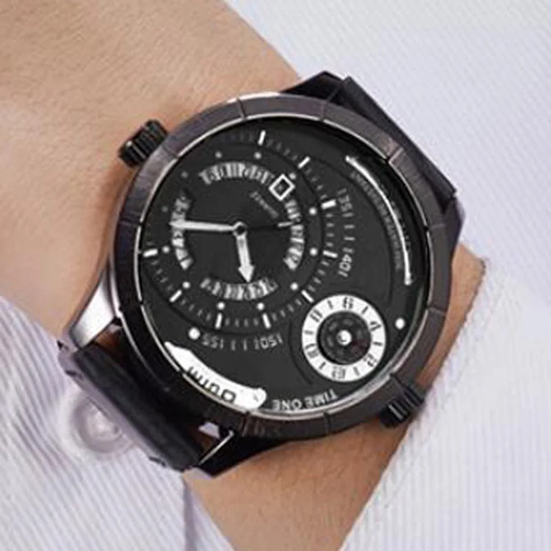 2020 Personalized Watch Oulm Men Sports Waches Rose Gold Two Time Zone Calendar Quartz Watch Men Big Watches Relogios Masculino 
2020 Personalized Watch Oulm Men Sports Waches Rose Gold Two Time Zone Calendar Quartz Watch Men Big Watches Relogios Masculino