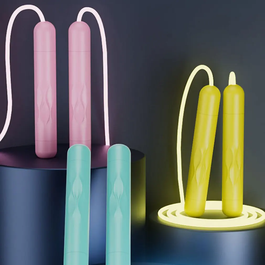 2.8m Adjustable Night Glowing Skipping Rope Luminous Jump Ropes Exercise LED Light Up Outdoor Fitness Training Sports Supplies
2.8m Adjustable Night Glowing Skipping Rope Luminous Jump Ropes Exercise LED Light Up Outdoor Fitness Training Sports Supplies