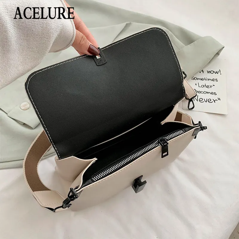 ACELURE Soft PU Leather Shoulder Crossbody Bag High Quality Solid Color Women Handbag Luxury Messenger Bag Fashion Ladies Bolsas
ACELURE Soft PU Leather Shoulder Crossbody Bag High Quality Solid Color Women Handbag Luxury Messenger Bag Fashion Ladies Bolsas