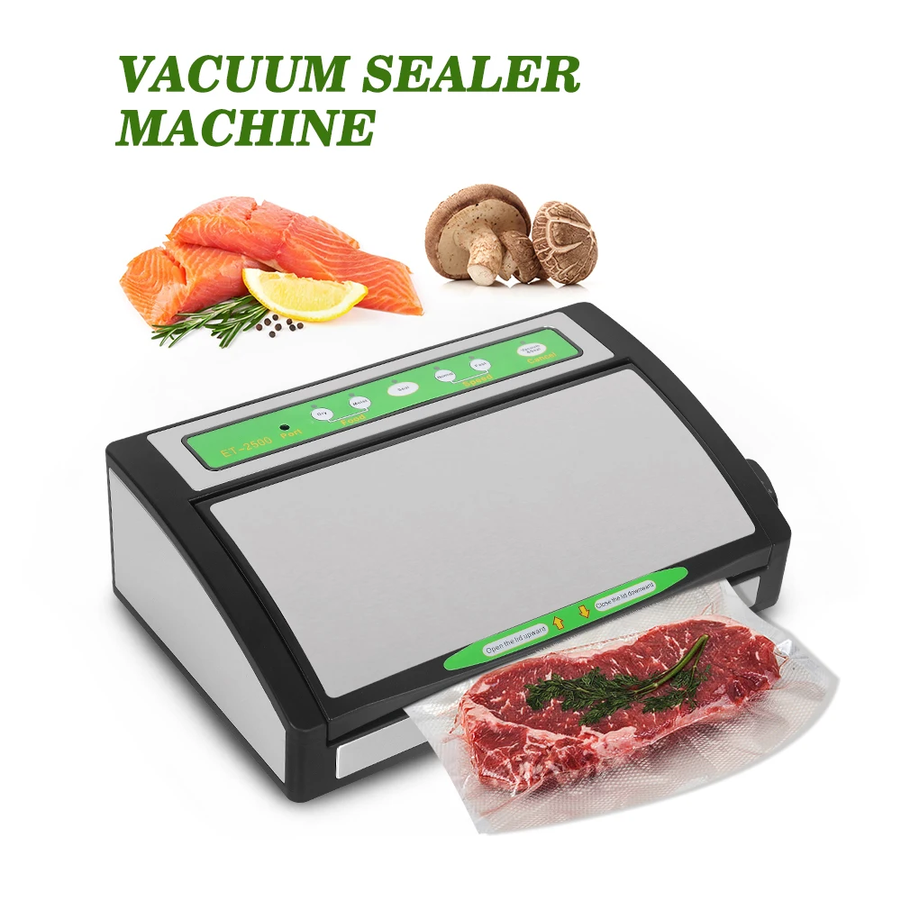 Vacuum Sealer Vacuum Food Sealers Commercial Kitchen Packing Machine Sous Vide 220V/110V 1 Roll Free Bags Built-in Cutte
Vacuum Sealer Vacuum Food Sealers Commercial Kitchen Packing Machine Sous Vide 220V/110V 1 Roll Free Bags Built-in Cutte