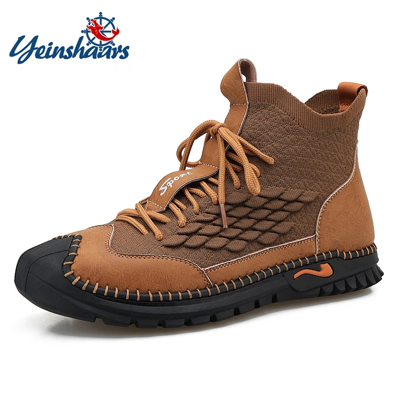 YEINSHAARS Men Casual Boots Men Autumn New Designer Outdoor Brand Sneakers Shoes Men Boots Fashion Comfy Lace-up Men's Boots
YEINSHAARS Men Casual Boots Men Autumn New Designer Outdoor Brand Sneakers Shoes Men Boots Fashion Comfy Lace-up Men's Boots