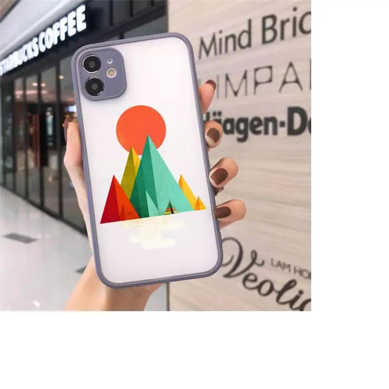 Art painting Mountain sun print Phone Case Matte Transparent for iPhone 7 8 11 12 s mini pro X XS XR MAX Plus cover funda
Art painting Mountain sun print Phone Case Matte Transparent for iPhone 7 8 11 12 s mini pro X XS XR MAX Plus cover funda