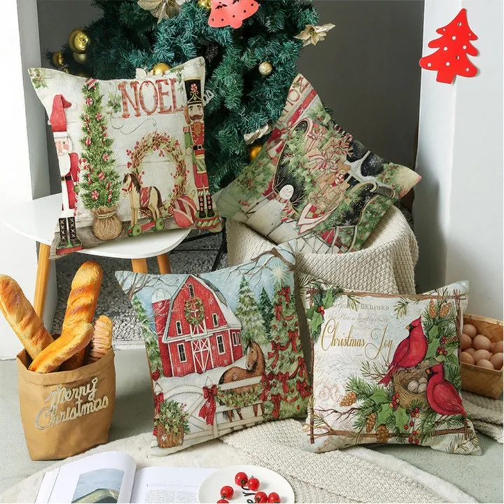 1Pcs 45*45cm Christmas Pillowcase Single-sided Printing Cotton Linen Blend Pillow Case Sofa Car Soft Cover Throw Home Decor
1Pcs 45*45cm Christmas Pillowcase Single-sided Printing Cotton Linen Blend Pillow Case Sofa Car Soft Cover Throw Home Decor