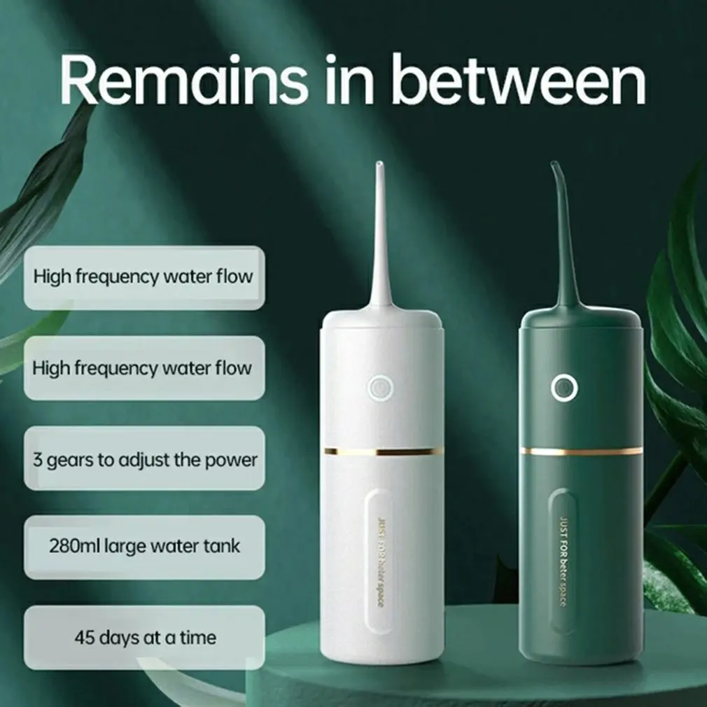 Household Electric Rechargeable Portable Oral Irrigator Tooth Cleaning Device Water Floss 280ml Waterproof Water Tank 
Household Electric Rechargeable Portable Oral Irrigator Tooth Cleaning Device Water Floss 280ml Waterproof Water Tank