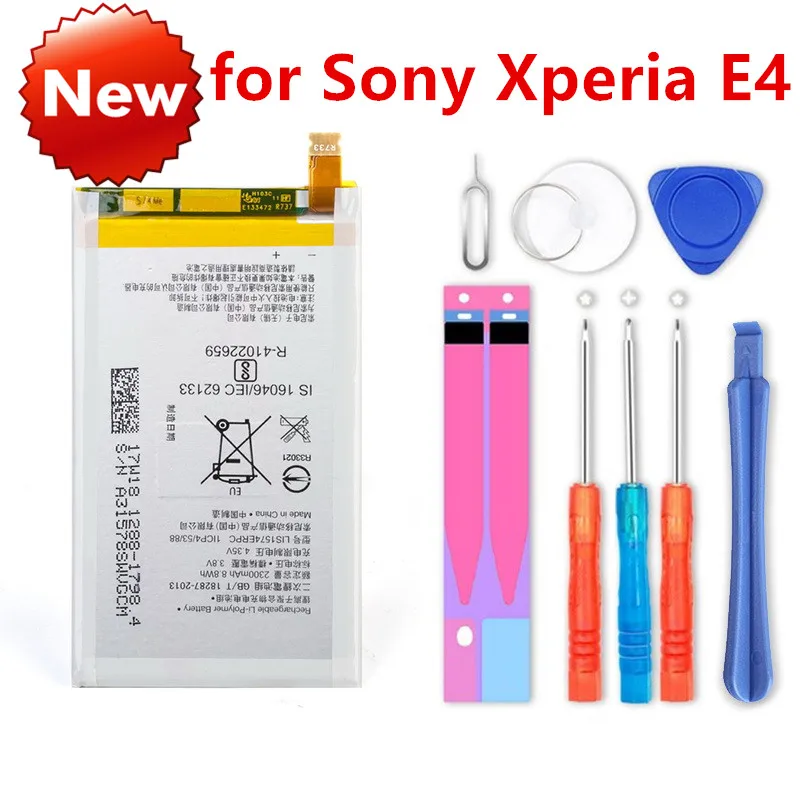 Новый литий-ионный аккумулятор 2300 мАч LIS1574ERPC для телефона Sony Xperia E4 E2003 E2033 E2105
Новый литий-ионный аккумулятор 2300 мАч LIS1574ERPC для телефона Sony Xperia E4 E2003 E2033 E2105