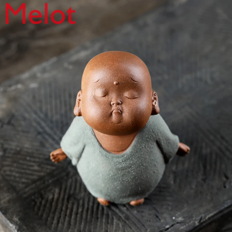 Yixing Raw Ore Purple Sand Handmade Creative Tea Ceremony Decoration Tea Pet Descending Slope Mud Meditation Little Monk
Yixing Raw Ore Purple Sand Handmade Creative Tea Ceremony Decoration Tea Pet Descending Slope Mud Meditation Little Monk