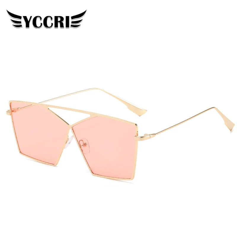 Brand Large Frame Metal Irregular Ladies Polarized Color Fashion Sunglasses UV400 Street Shot Shades for Women Men Eyeglasses
Brand Large Frame Metal Irregular Ladies Polarized Color Fashion Sunglasses UV400 Street Shot Shades for Women Men Eyeglasses